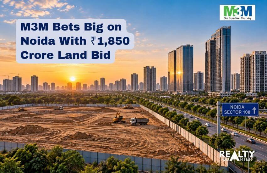 M3M Bets Big on Noida With ₹1,850 Crore Land Bid