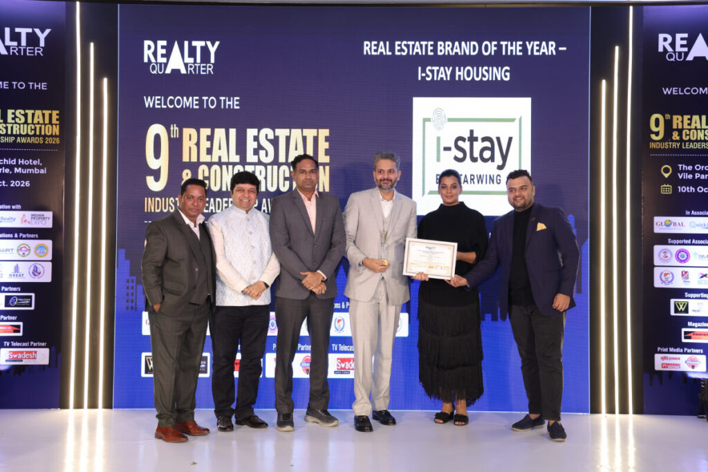 I-Stay Housing Wins Real Estate Brand of the Year 2026 at Realty Quarter Awards